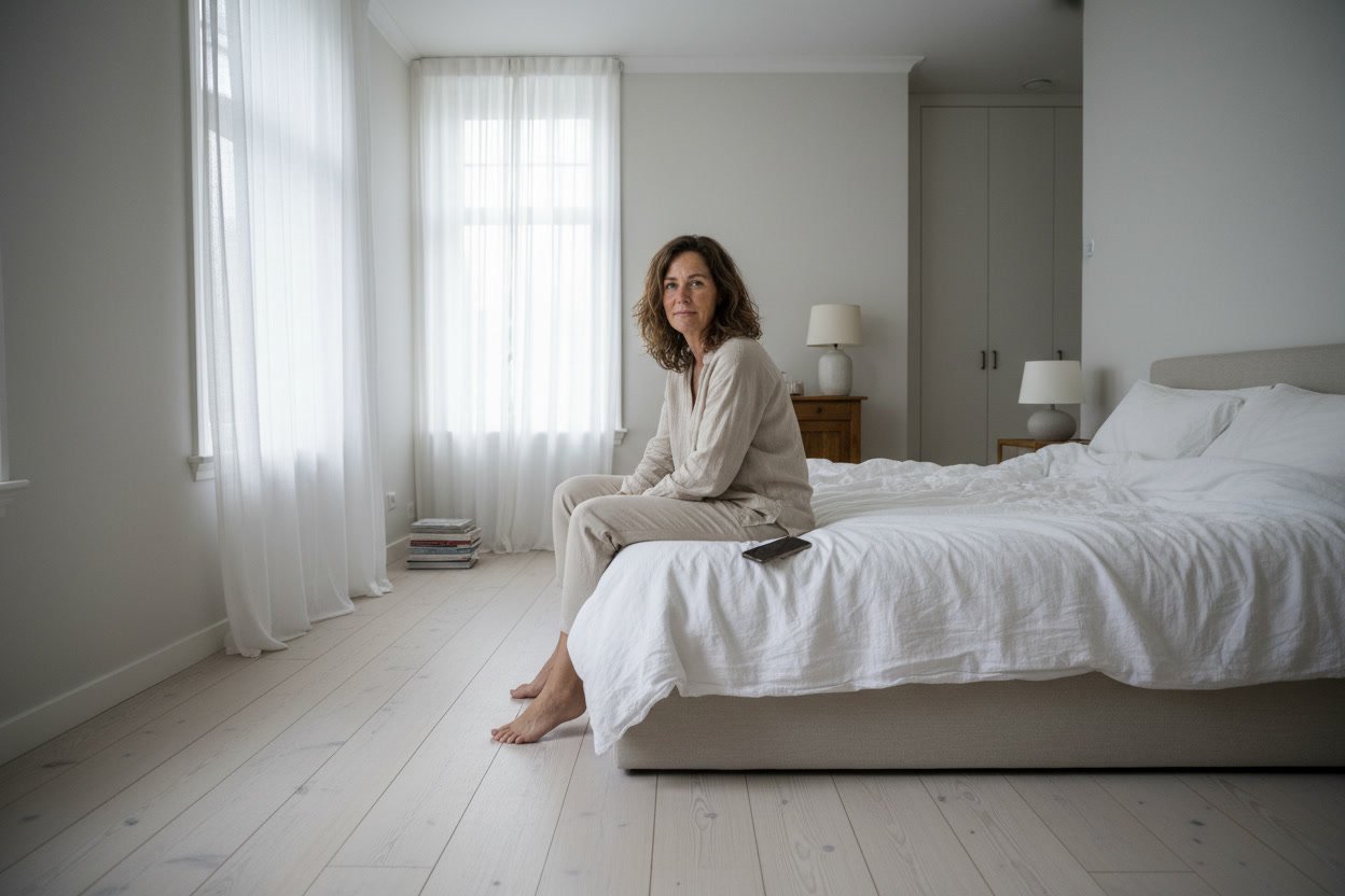 In bed